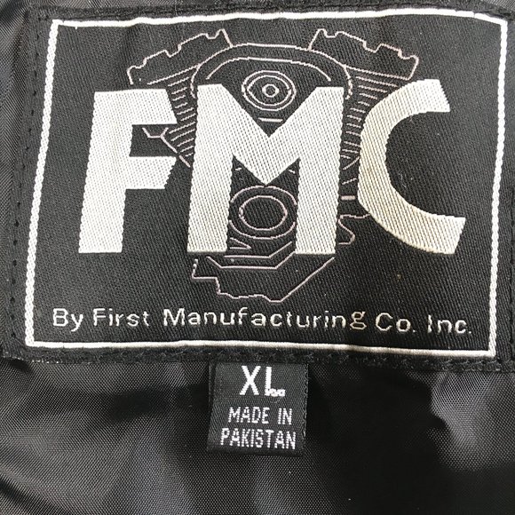 FMC Moto Western Concealed Carry Leather Side Laced Vest Sz XL EUC Vtg - Picture 9 of 12